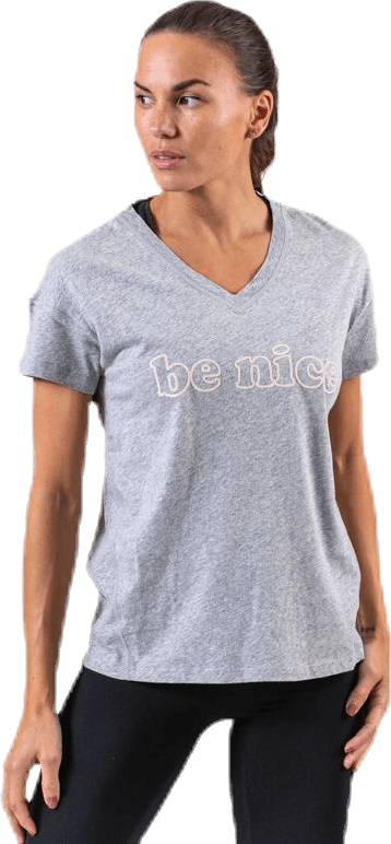 Victoria Tee Grey, Female, Odevy, Tričko, Posilovať, Šedá, XS