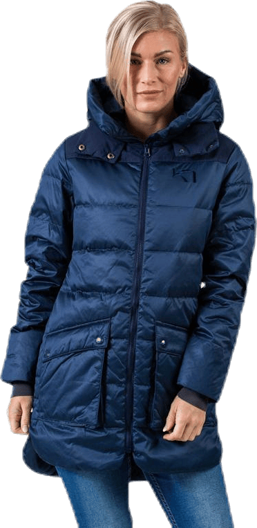 Røthe Parka Blue, Female, Odzież, kurtki, Niebieski, XS
