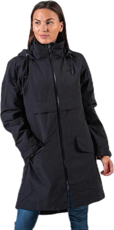 Raundalen L Jacket Black, Female, Odzież, kurtki, Czarny/Czerwony, XL