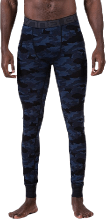 Camo Merino Wool Pant Blue, Male, Odevy, základné vrstvy, Modrá, L