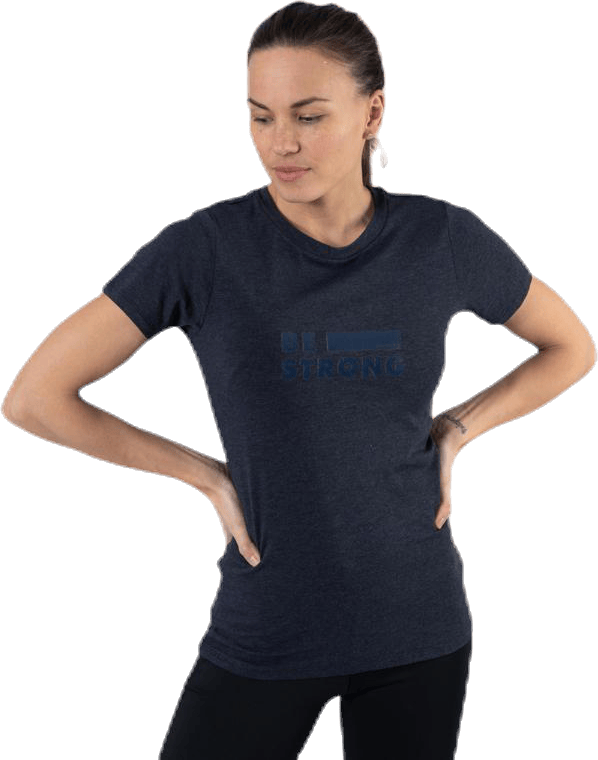 Tvilde Tee Blue, Female, Vêtements, T-shirt, Entraînement, Bleu, M