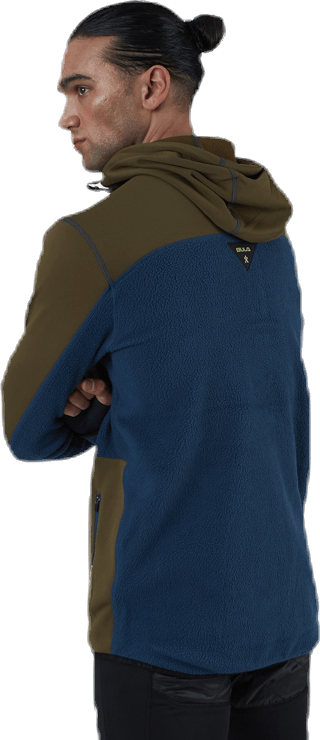 Fleece Zip Hood Blue/Green - Bild 3