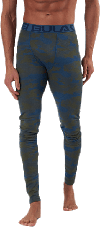 Camo Merino Wool Pants Blue/Green