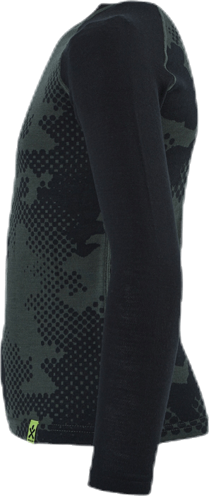 Junior Freeride Merino Wool Crew Green - Bild 2