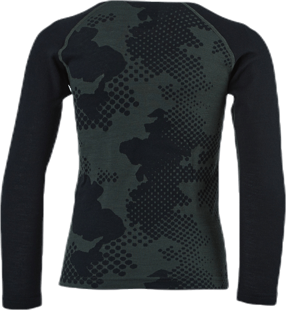 Junior Freeride Merino Wool Crew Green - Bild 3