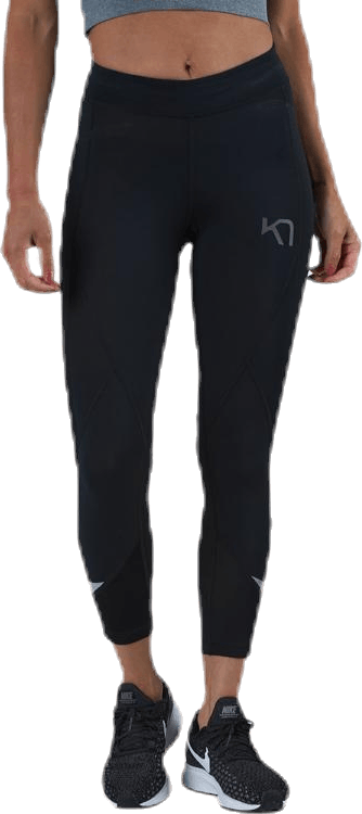 Louise 3/4 Tights Black, Female, Apparels, Leggings, Workout, Black, XS