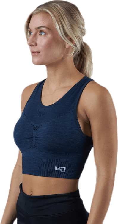 Ness Blue, Female, Kläder, Sport-BH, Löpning, Blå, M