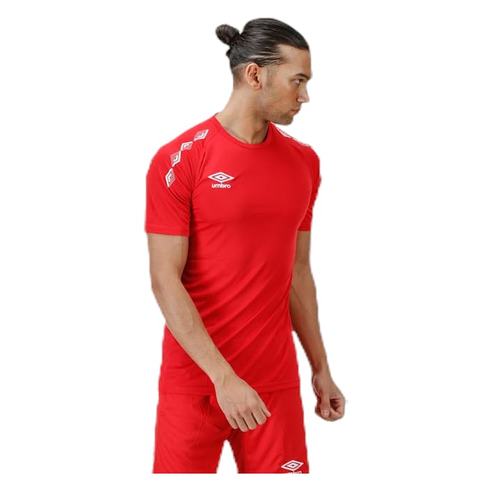 UX-1 Training Tee White/Red, Male, Apparels, T-shirt, Soccer, White/Red, S