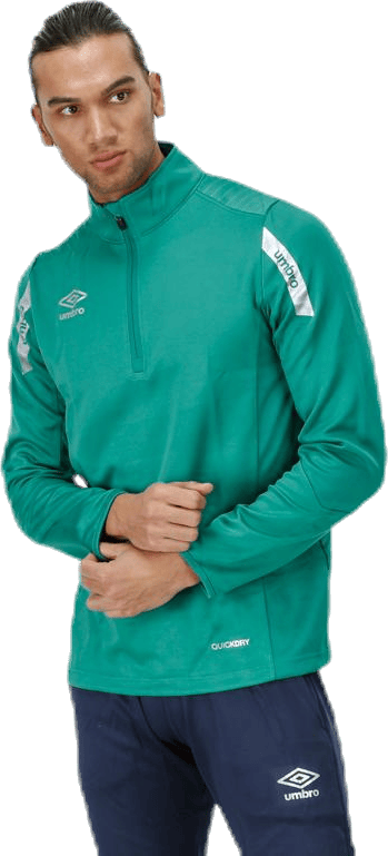 Core Sweat Half Zip Green