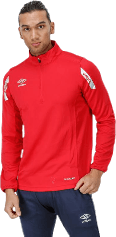 Core Sweat Half Zip Red, Male, Odevy, Košele, Futbal, Červená, XL
