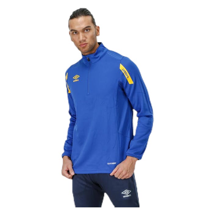 Core Sweat Half Zip Blue/Yellow, Male, Apparels, Shirts, Soccer, Blue/Yellow, S