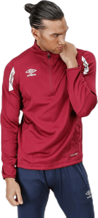 Core Sweat Half Zip Red, Male, Apparels, Shirts, Soccer, Red, L