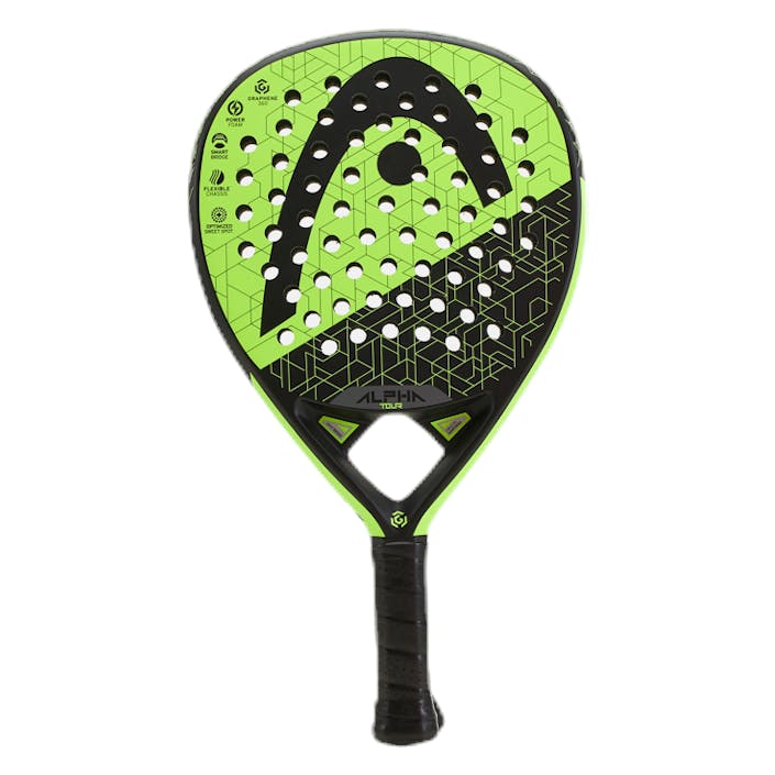 Alpha Tour Black/Yellow, Unisex, Utrustning, racketar, Padel, Svart/Gul, ONESIZE