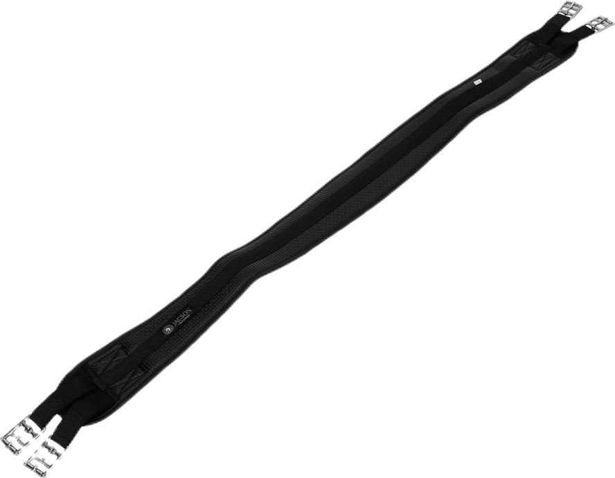 Sadelgjord Neopren Black, Unisex, Attrezzature, equestre, Sport equestri, Nero, 130 cm