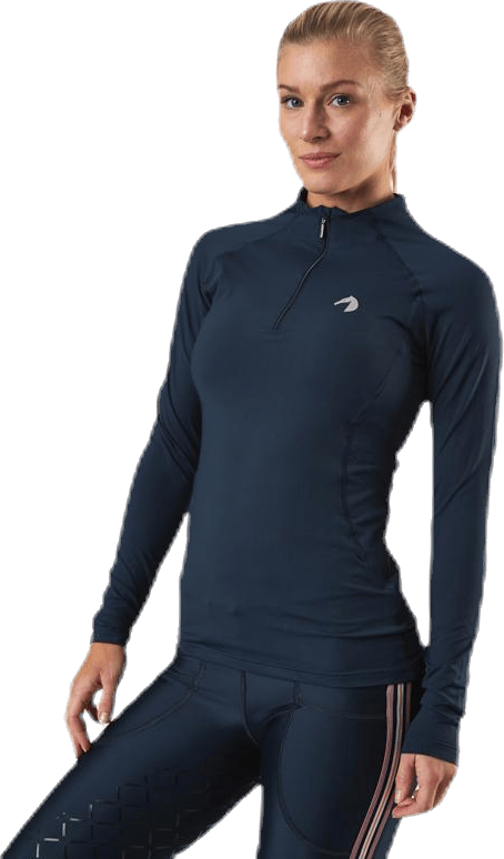 Malou Long Sleeve Tech Top Blue - Bild 3