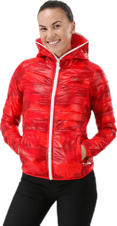 Svansele Jacket Patterned/Red, Female, Klær, jakker, Mønstret/Rød, 34