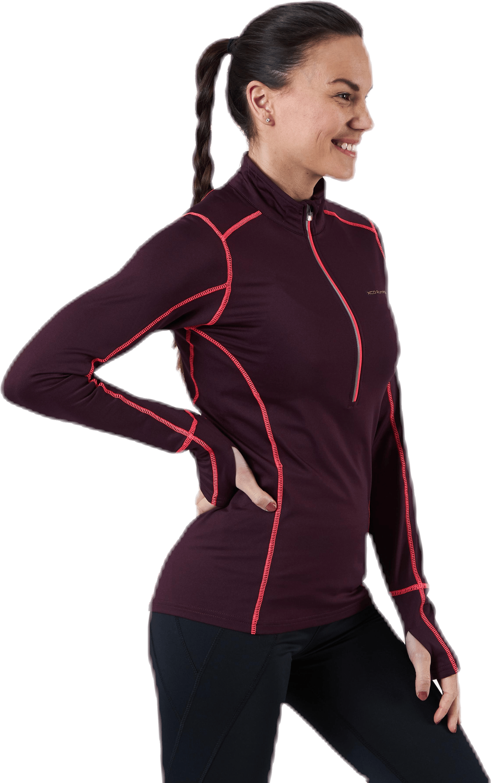 Tröja m. Zip OT Red - Bild 2