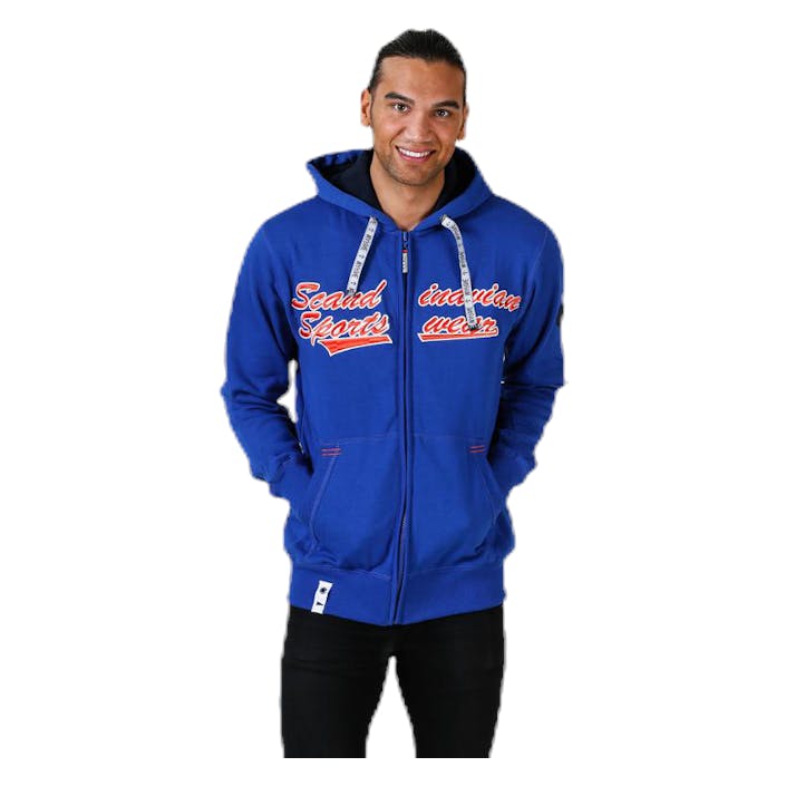 La Rochelle Zip Hood Blue, Male, Apparels, Shirts, Blue, XL
