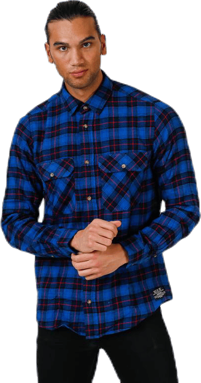 David Shirt Blue, Male, Apparels, Shirts, Blue, M