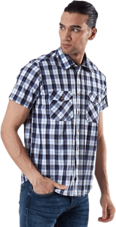 Oscar Shirt Blue, Male, Kläder, T-shirt, Blå, 4XL