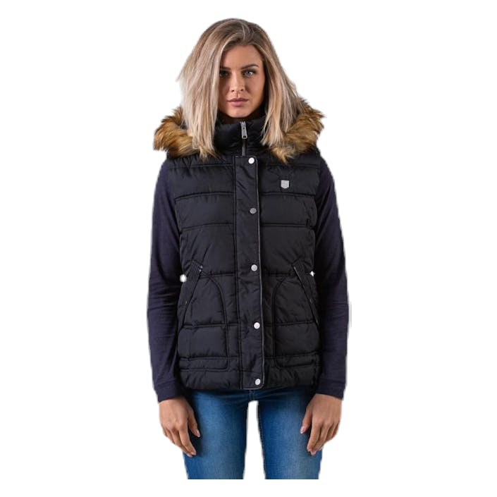 Nadja Waistcoat Black, Female, Apparels, jackets, Black, S