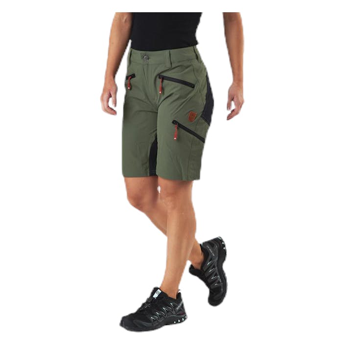 Flexi Lady Shorts Green, Female, Apparels, Shorts, Green, 38