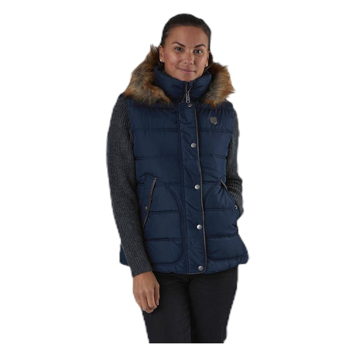 Nadja Waistcoat Blue, Female, Apparels, jackets, Blue, S