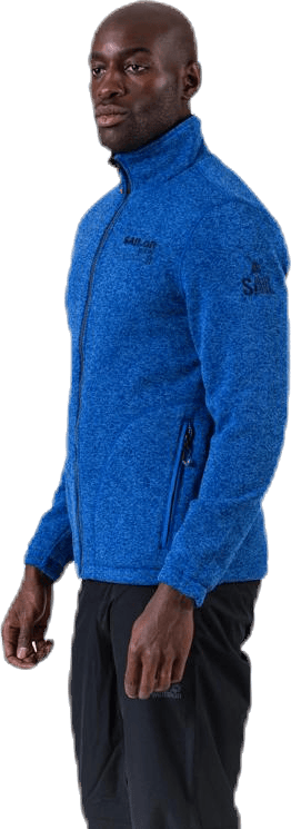 Ralf Melange Fleece Jacket w. Windproof Lining Blue - Bild 2
