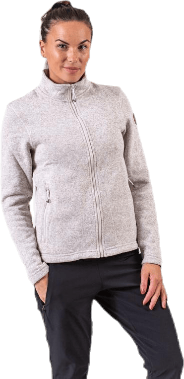 Paulina Melange Fleece Jacket Beige