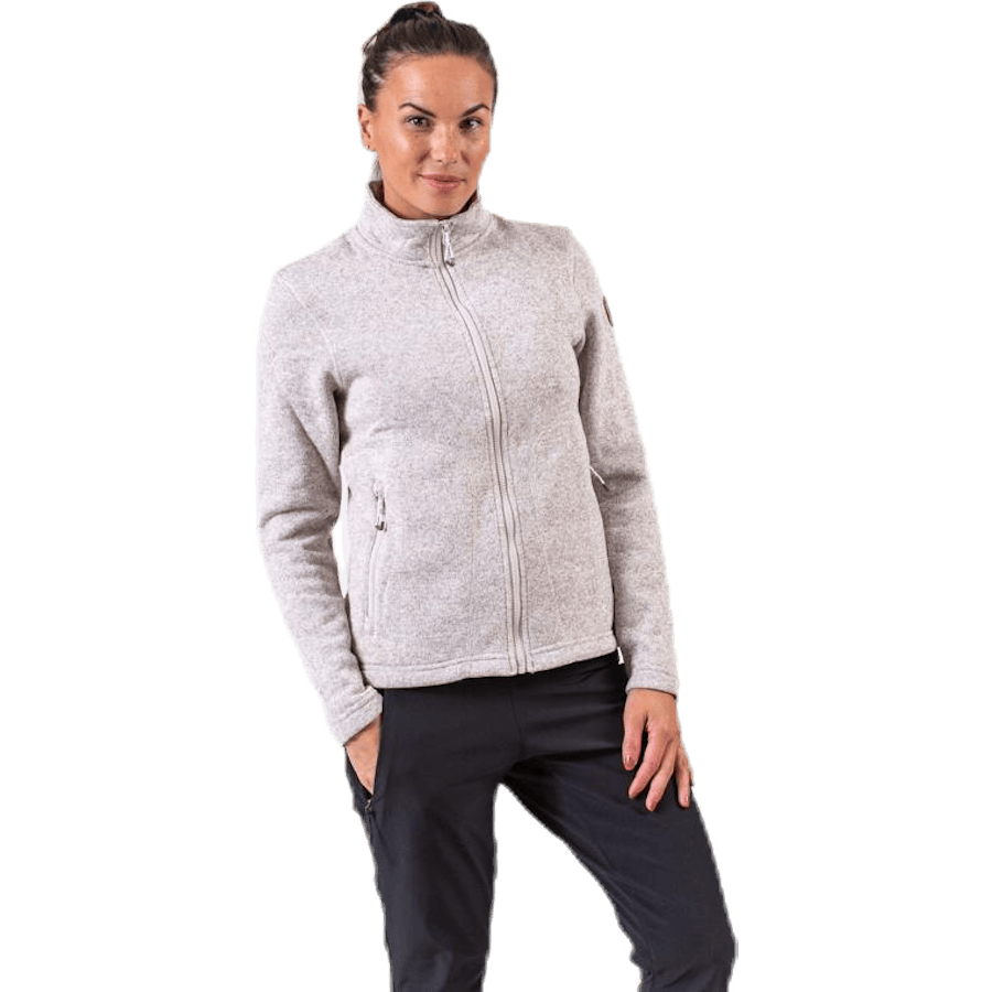 Paulina Melange Fleece Jacket Beige