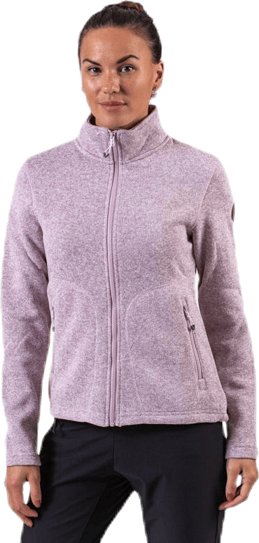 Paulina Melange Fleece Jacket Pink