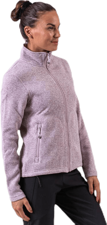 Paulina Melange Fleece Jacket Pink - Bild 2