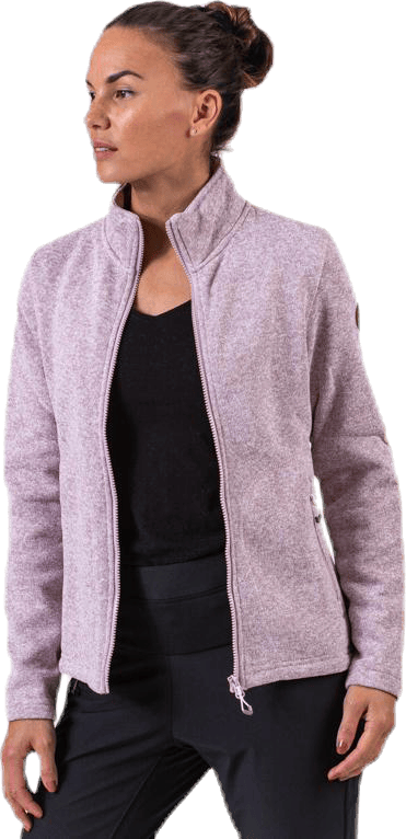 Paulina Melange Fleece Jacket Pink - Bild 9