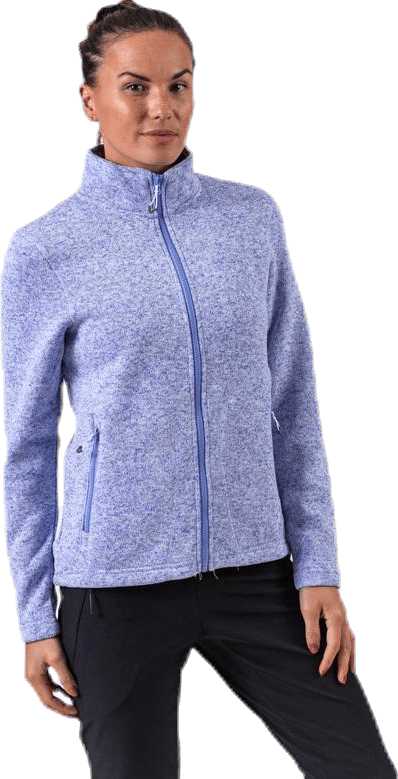 Paulina Melange Fleece Jacket Purple, Female, Apparels, jackets, Purple, 40