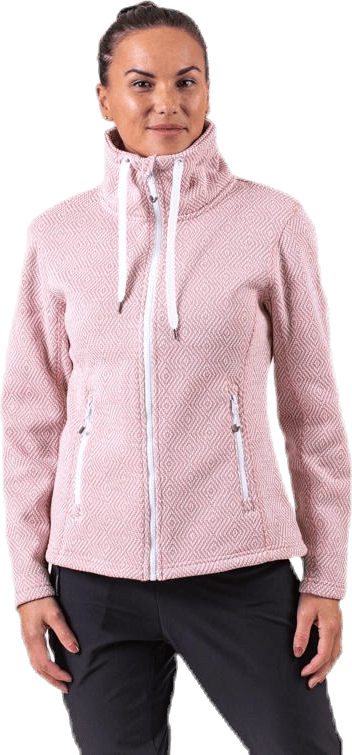 Freida Melange Fleece Jacket Pink, Female, Kläder, jackor, Rosa, 36