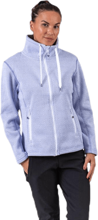 Freida Melange Fleece Jacket Purple