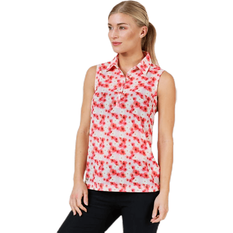 Tori Mesh SL Polo Shirt Pink