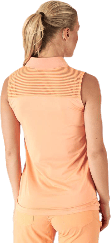 Miko Sleeveless Poloshirt Orange - Bild 3