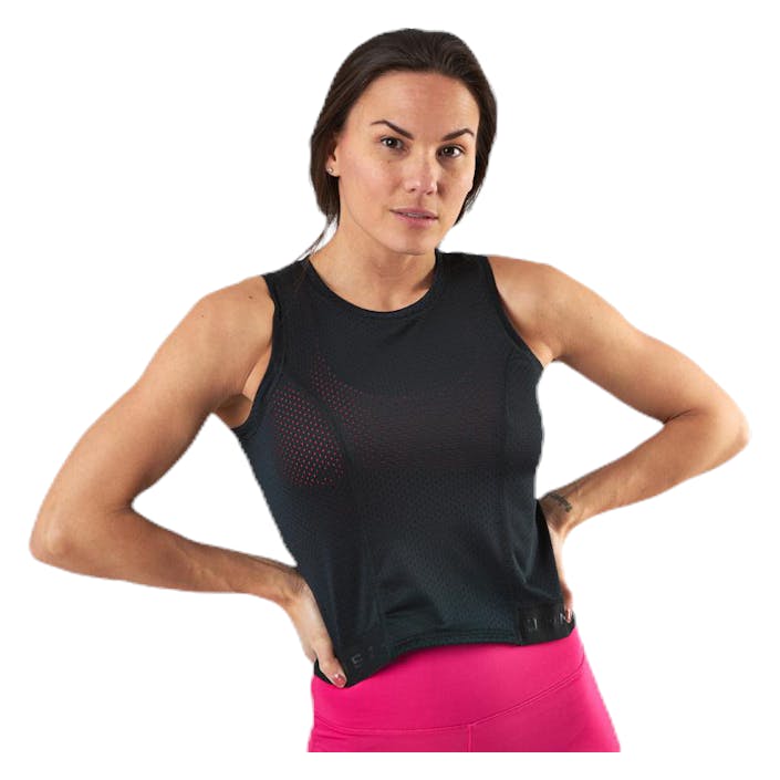 Mesh Short Top Black, Female, Apparels, Tops, Workout, Black, S