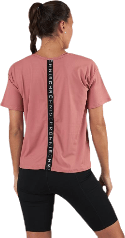 Logo Ribbed Tee Pink - Bild 2