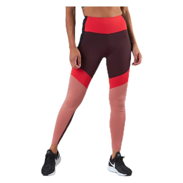 Kay Blocked Tights Pink, Female, Vêtements, Leggings, Entraînement, Rose, S