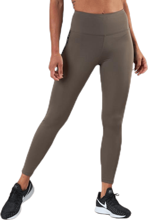 Kay High Waist Tights Brown/Beige, Female, Apparels, Leggings, Workout, Brown/Beige, L