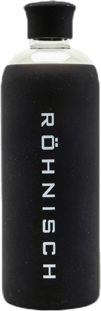 Glass Water Bottle White/Black, Unisex, Utrustning, flaskor och flaskor, Yoga, Vit/Svart, ONESIZE