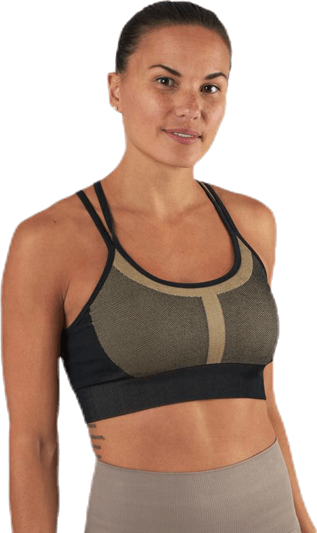 Seamless Strap Sports Bra Beige, Female, Kleding, Sport bh, Rennen, Beige, XL/XXL