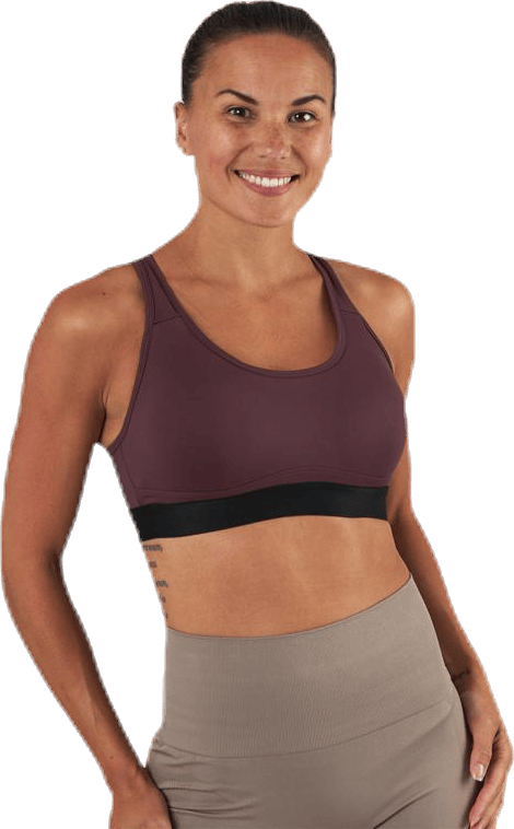 Padded Crossback Bra Purple