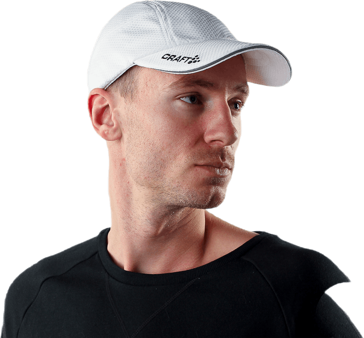 Run Cap White, Unisex, Apparels, hats & caps, Running, White, ONESIZE
