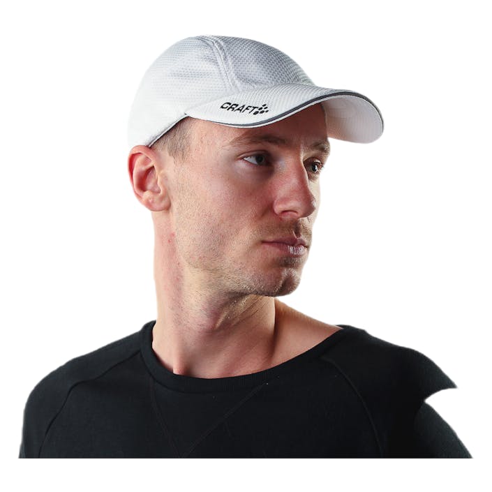 Run Cap White, Unisex, Apparels, hats & caps, Running, White, ONESIZE