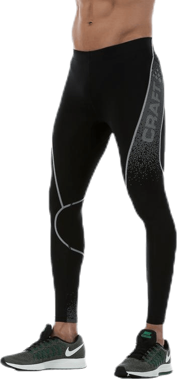 Delta Compression Tight Black, Male, Apparels, Leggings, Workout, Black, XL