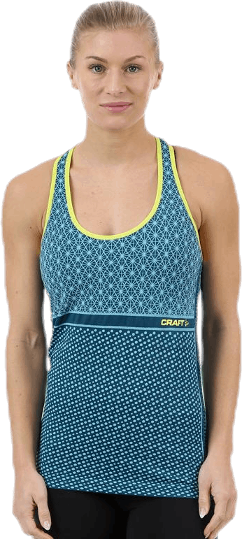 Core Block Tank W Turquoise, Female, Odzież, Tops, Trening, Turkus, S