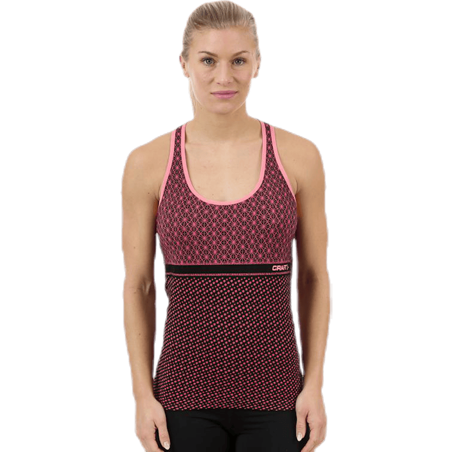 Core Block Tank W Orange/Black